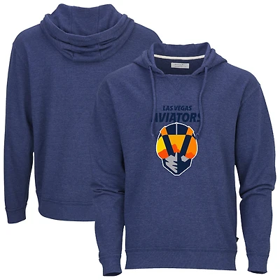 Men's Heather Navy Las Vegas Aviators French Terry Pullover Hoodie