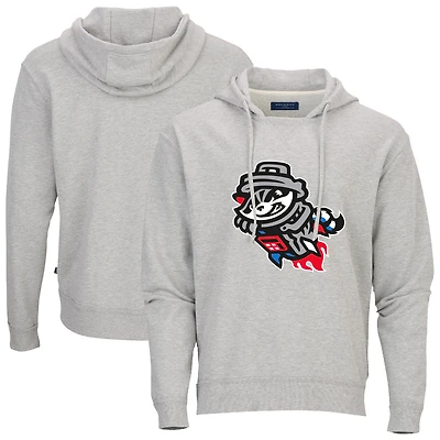 Men's Heather Gray Rocket City Trash Pandas French Terry Pullover Hoodie