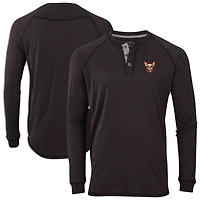 Men's Black El Paso Chihuahuas Henley Long Sleeve T-Shirt