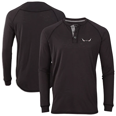 Men's Black Lake Elsinore Storm Henley Long Sleeve T-Shirt