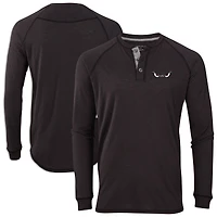 Men's Black Lake Elsinore Storm Henley Long Sleeve T-Shirt