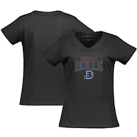 Women's  Black Durham Bulls Essential V-Neck T-Shirt