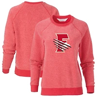 Women's Red Fresno Grizzlies Fleece Out Pullover Sweatshirt