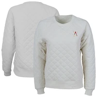 Women's Natural Albuquerque Isotopes Quilted Raglan Pullover Sweatshirt