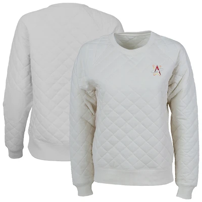 Women's Natural Albuquerque Isotopes Quilted Raglan Pullover Sweatshirt