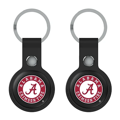 Keyscaper Black Alabama Crimson Tide Two-Pack AirTag Holders