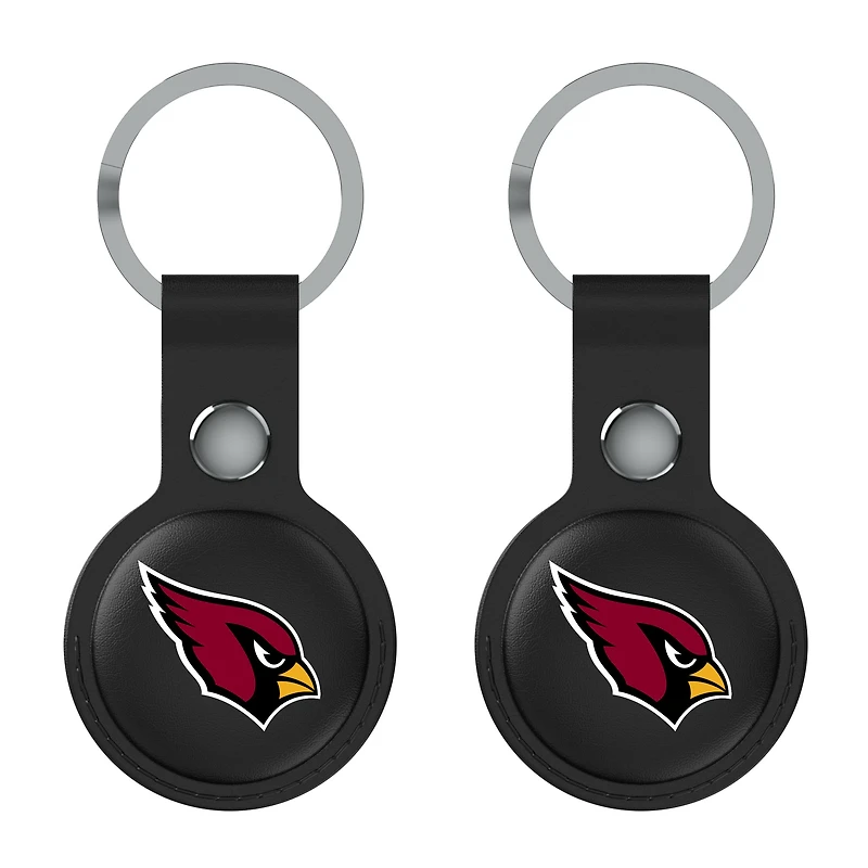 Keyscaper Black Arizona Cardinals Two-Pack AirTag Holders