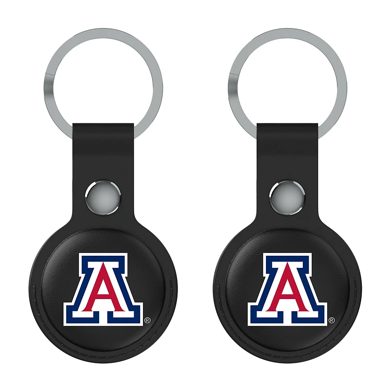 Keyscaper Black Arizona Wildcats Two-Pack AirTag Holders