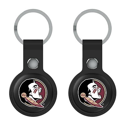 Keyscaper Black Florida State Seminoles Two-Pack AirTag Holders