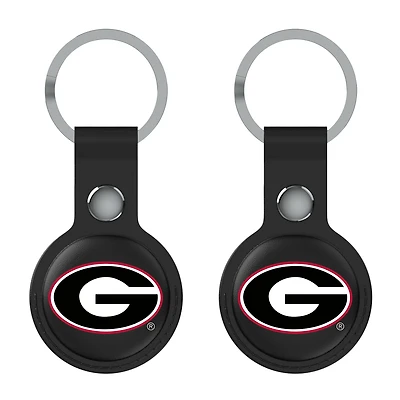 Keyscaper Black Georgia Bulldogs Two-Pack AirTag Holders