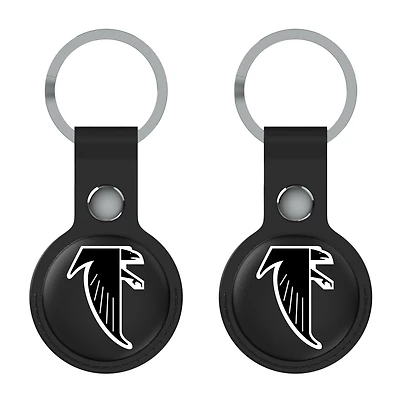 Keyscaper Black Atlanta Falcons Two-Pack AirTag Holders