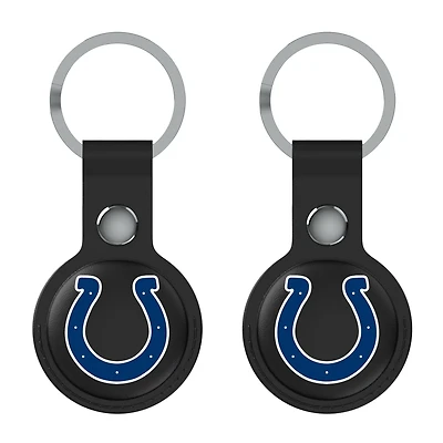 Keyscaper Black Indianapolis Colts Two-Pack AirTag Holders