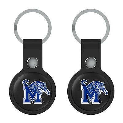 Keyscaper Black Memphis Tigers Two-Pack AirTag Holders