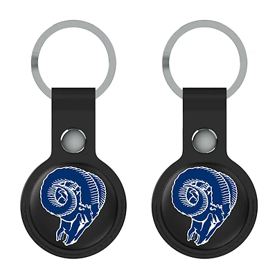 Keyscaper Black Los Angeles Rams Two-Pack AirTag Holders