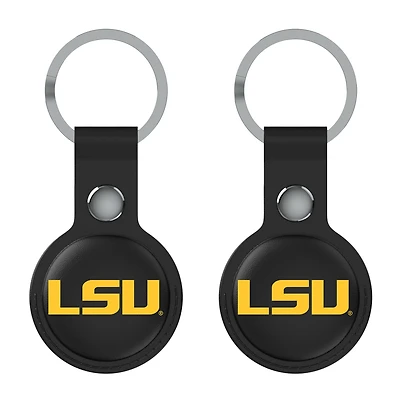Keyscaper Black LSU Tigers Two-Pack AirTag Holders