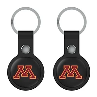 Keyscaper Black Minnesota Golden Gophers  Two-Pack AirTag Holders