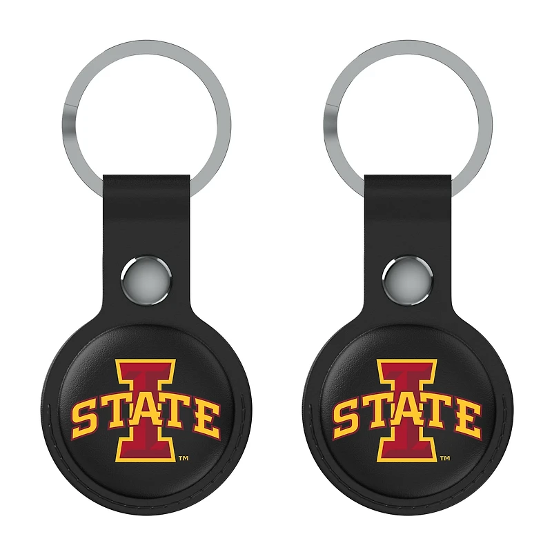 Keyscaper Black Iowa State Cyclones  Two-Pack AirTag Holders