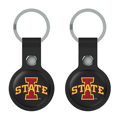 Keyscaper Black Iowa State Cyclones  Two-Pack AirTag Holders