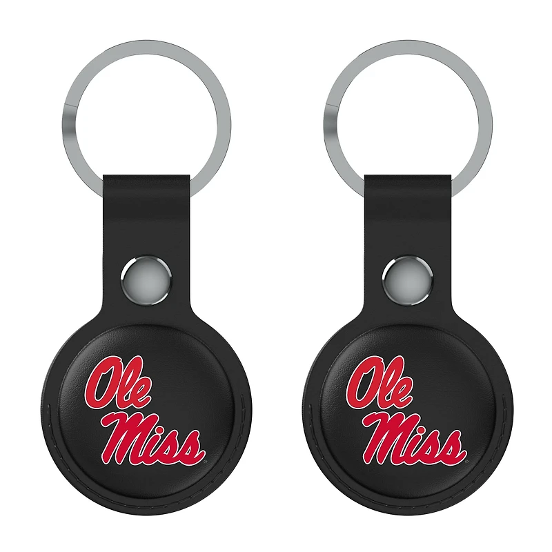 Keyscaper Black Ole Miss Rebels Two-Pack AirTag Holders