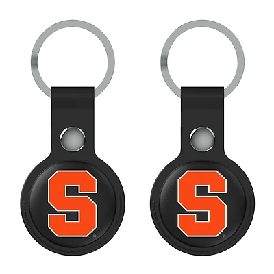 Keyscaper Black Syracuse Orange Two-Pack AirTag Holders