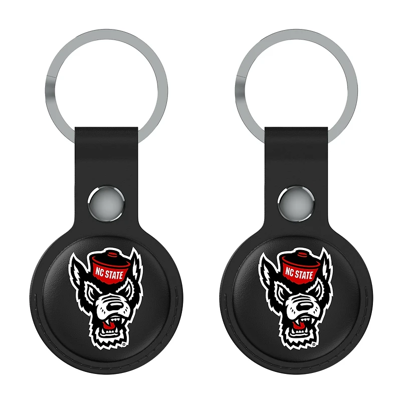Keyscaper Black NC State Wolfpack Two-Pack AirTag Holders