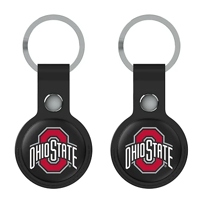 Keyscaper Black Ohio State Buckeyes Two-Pack AirTag Holders