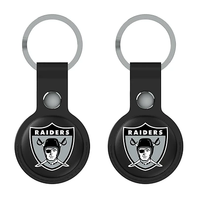 Keyscaper Black Oakland Raiders Gridiron Classics Two-Pack AirTag Holders