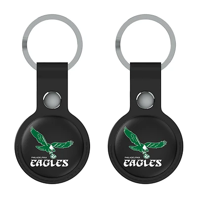Keyscaper Black Philadelphia Eagles Two-Pack AirTag Holders
