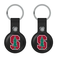 Keyscaper Black Stanford Cardinal Two-Pack AirTag Holders