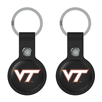 Keyscaper Black Virginia Tech Hokies  Two-Pack AirTag Holders