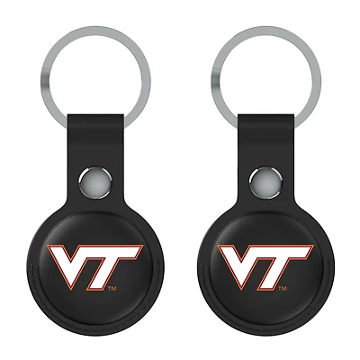 Keyscaper Black Virginia Tech Hokies  Two-Pack AirTag Holders