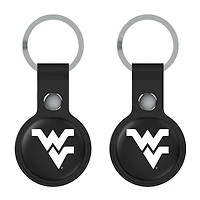 Keyscaper Black West Virginia Mountaineers  Two-Pack AirTag Holders