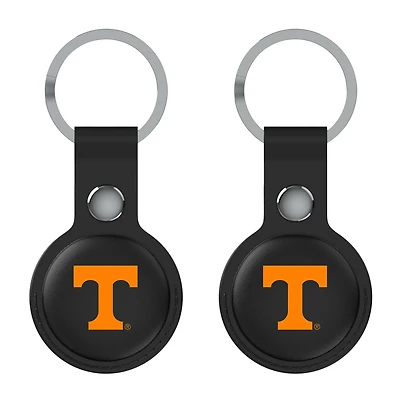 Keyscaper Tennessee Volunteers Black Leatherette AirTag Holder 2-Pack