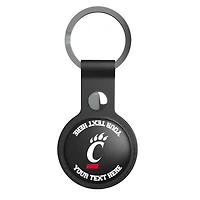 Keyscaper Black Cincinnati Bearcats Personalized AirTag Holder