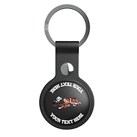 Keyscaper Black Cincinnati Bengals Personalized AirTag Holder