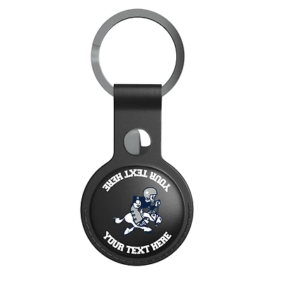 Keyscaper Black Dallas Cowboys Personalized AirTag Holder