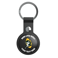 Keyscaper Black Green Bay Packers Personalized AirTag Holder