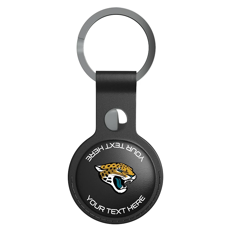 Keyscaper Black Jacksonville Jaguars Personalized AirTag Holder