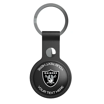 Keyscaper Black Las Vegas Raiders Personalized AirTag Holder