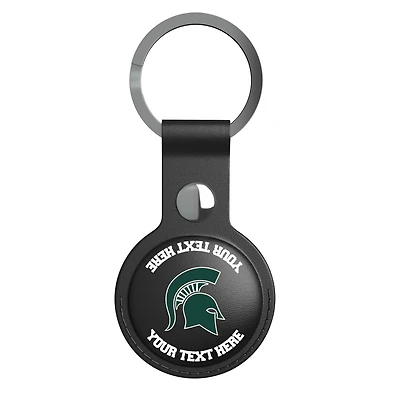Keyscaper Black Michigan State Spartans Personalized AirTag Holder