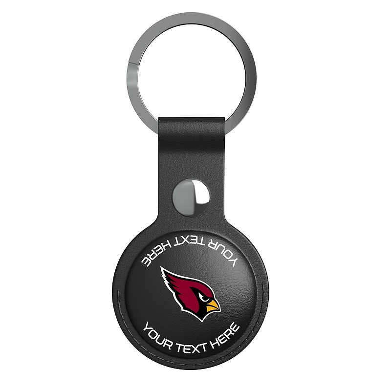 Keyscaper Black Arizona Cardinals Personalized AirTag Holder