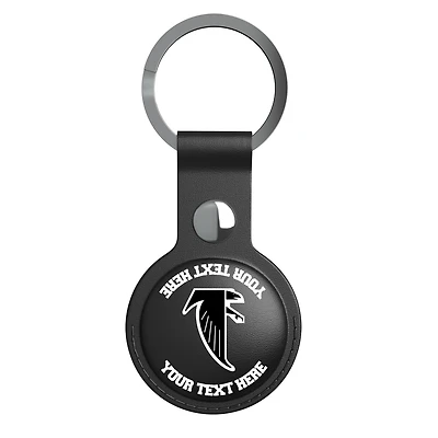 Keyscaper Black Atlanta Falcons Personalized AirTag Holder