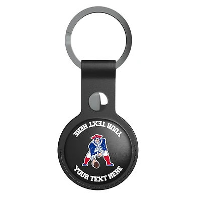 Keyscaper Black New England Patriots Personalized AirTag Holder