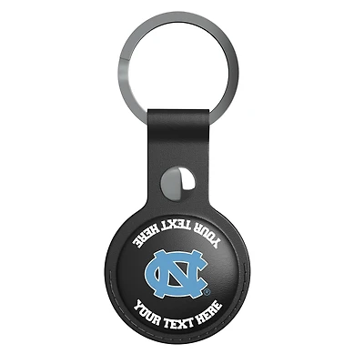 Keyscaper Black North Carolina Tar Heels Personalized AirTag Holder