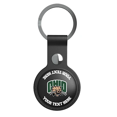 Keyscaper Black Ohio Bobcats Personalized AirTag Holder
