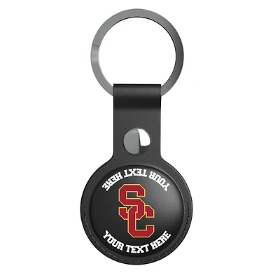 Keyscaper Black USC Trojans Personalized AirTag Holder
