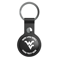 Keyscaper Black West Virginia Mountaineers Personalized AirTag Holder