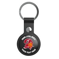 Keyscaper Black Tampa Bay Buccaneers Personalized AirTag Holder
