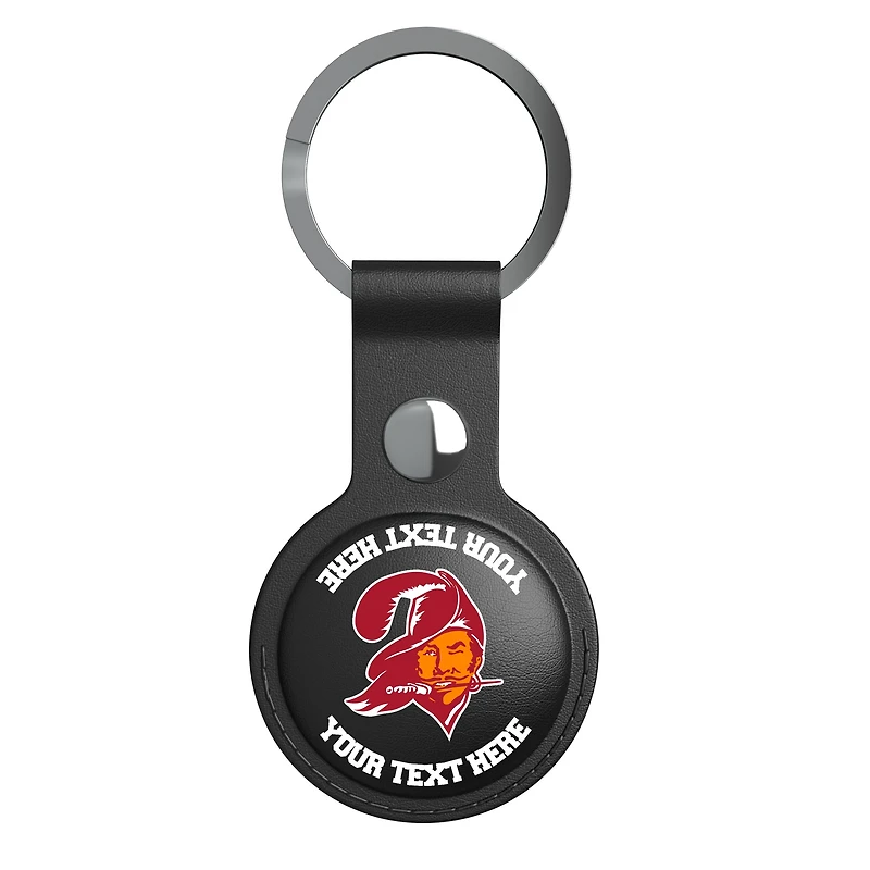 Keyscaper Black Tampa Bay Buccaneers Personalized AirTag Holder