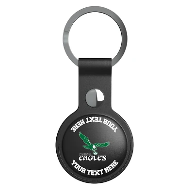 Keyscaper Black Philadelphia Eagles Personalized AirTag Holder